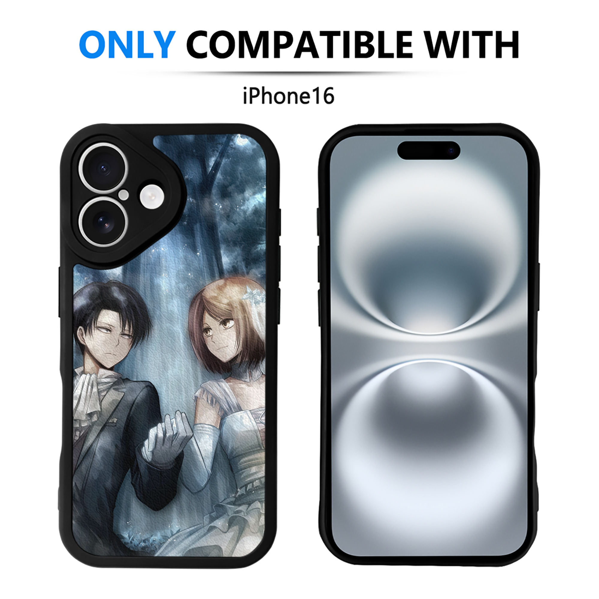 （画像用） 進撃の巨人 Attack on Titan 【iPhone 16シリーズ対応】シリコンスマホケース（レザー調） 材質：シリコン